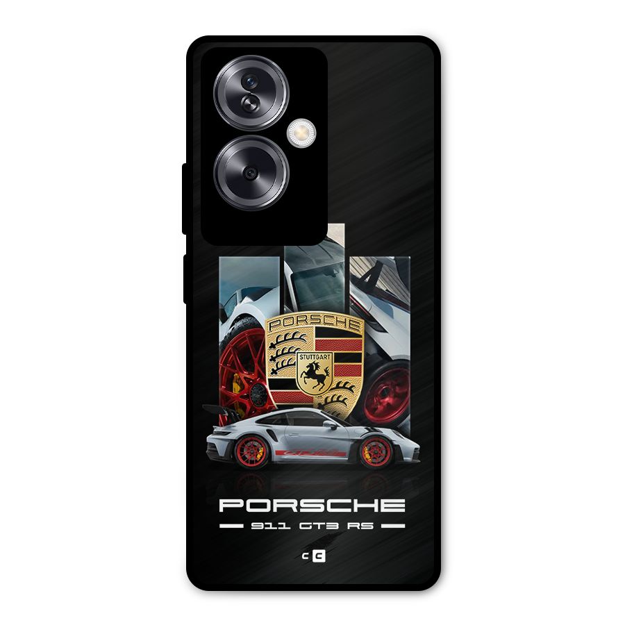 Magnificent Supercar Metal Back Case for Oppo A79 5G