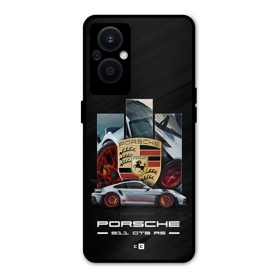 Magnificent Supercar Metal Back Case for Oppo F21s Pro 5G