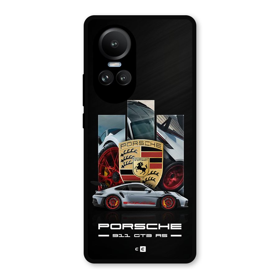 Magnificent Supercar Metal Back Case for Oppo Reno10