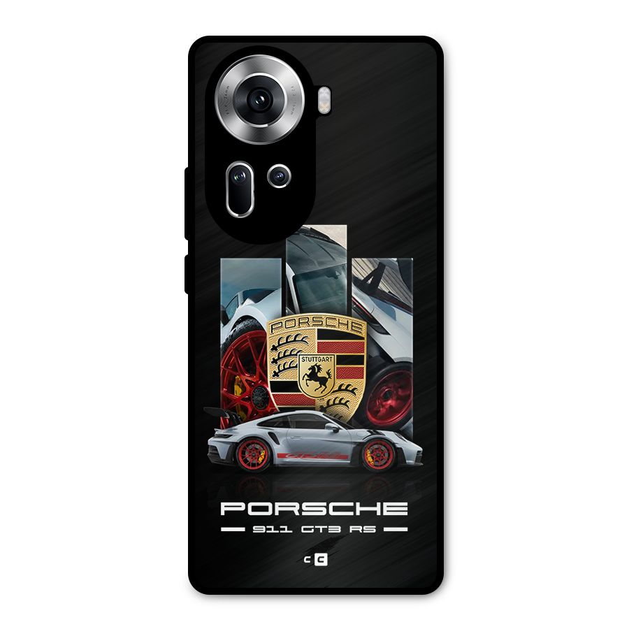 Magnificent Supercar Metal Back Case for Oppo Reno11 5G