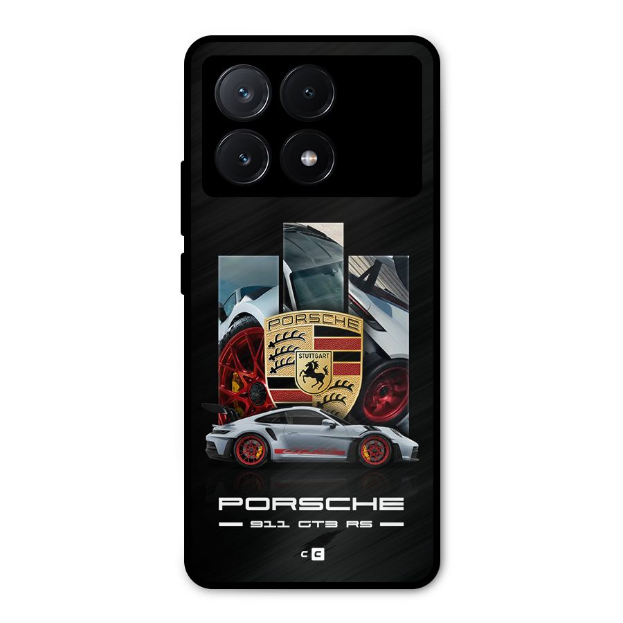 Magnificent Supercar Metal Back Case for Poco X6 Pro