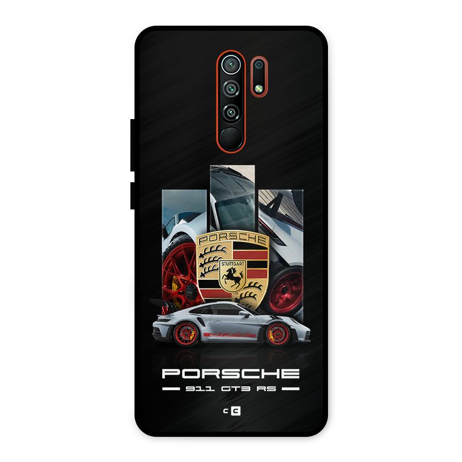 Magnificent Supercar Metal Back Case for Redmi 9 Prime
