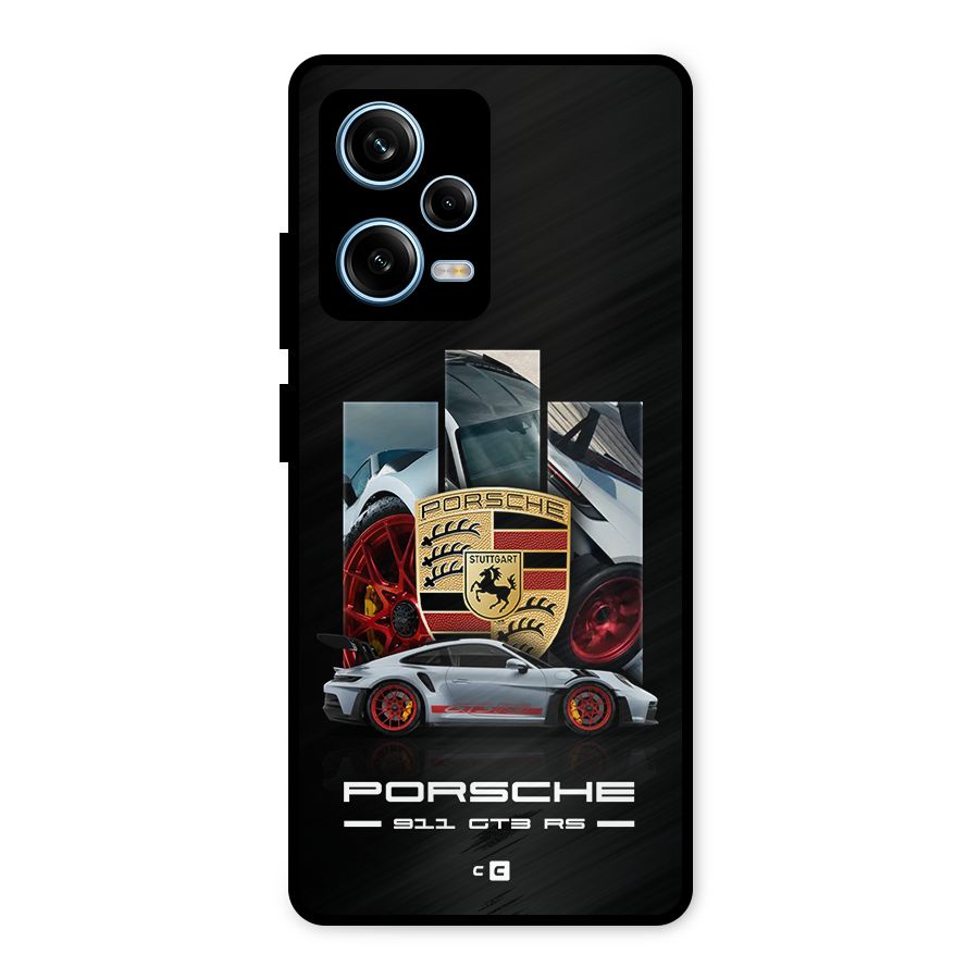 Magnificent Supercar Metal Back Case for Redmi Note 12 Pro