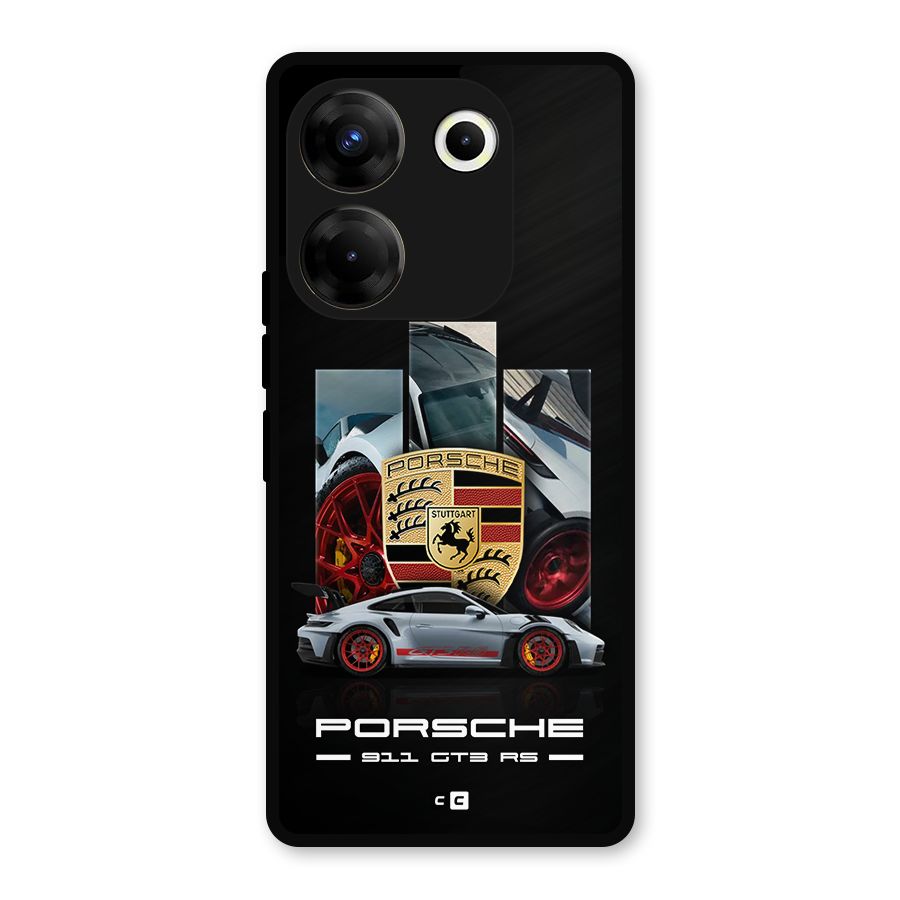 Magnificent Supercar Metal Back Case for Tecno Camon 20 Pro