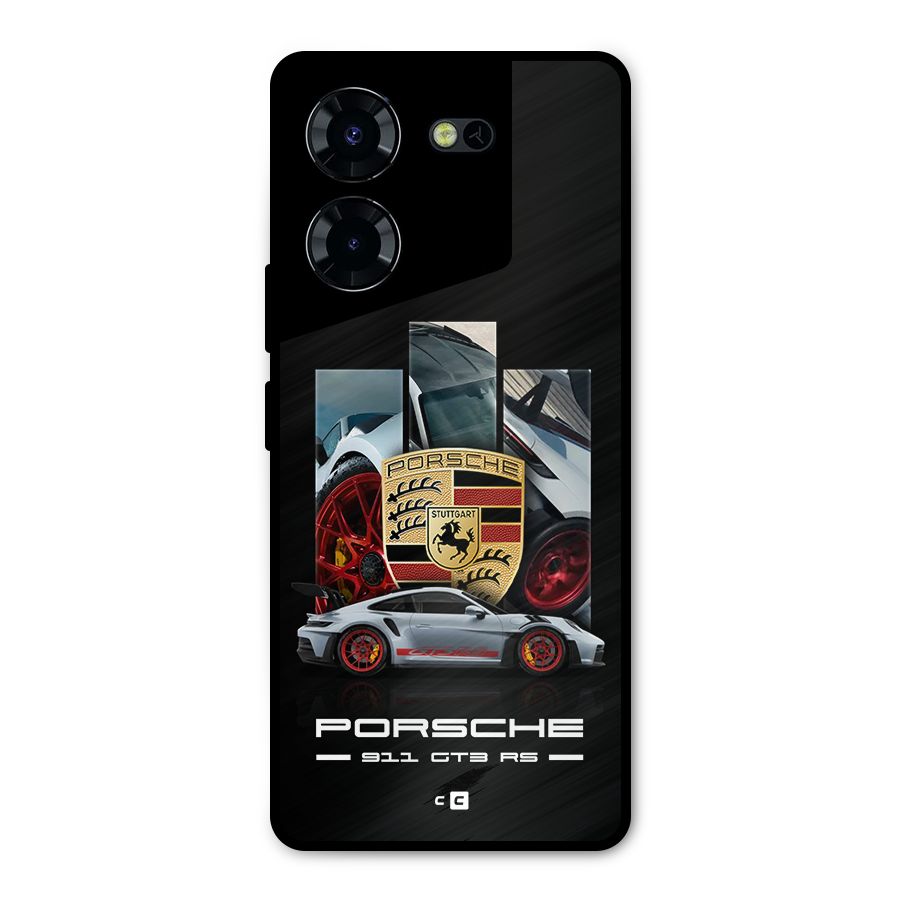 Magnificent Supercar Metal Back Case for Tecno Pova 5 Pro 5G