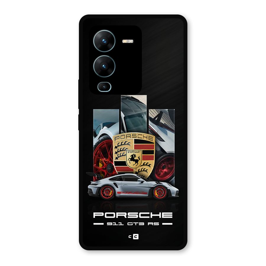 Magnificent Supercar Metal Back Case for Vivo V25 Pro