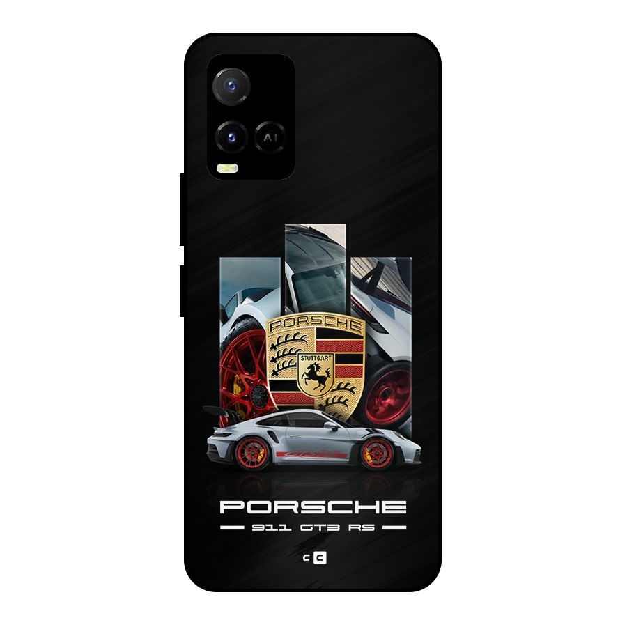 Magnificent Supercar Metal Back Case for Vivo Y21G