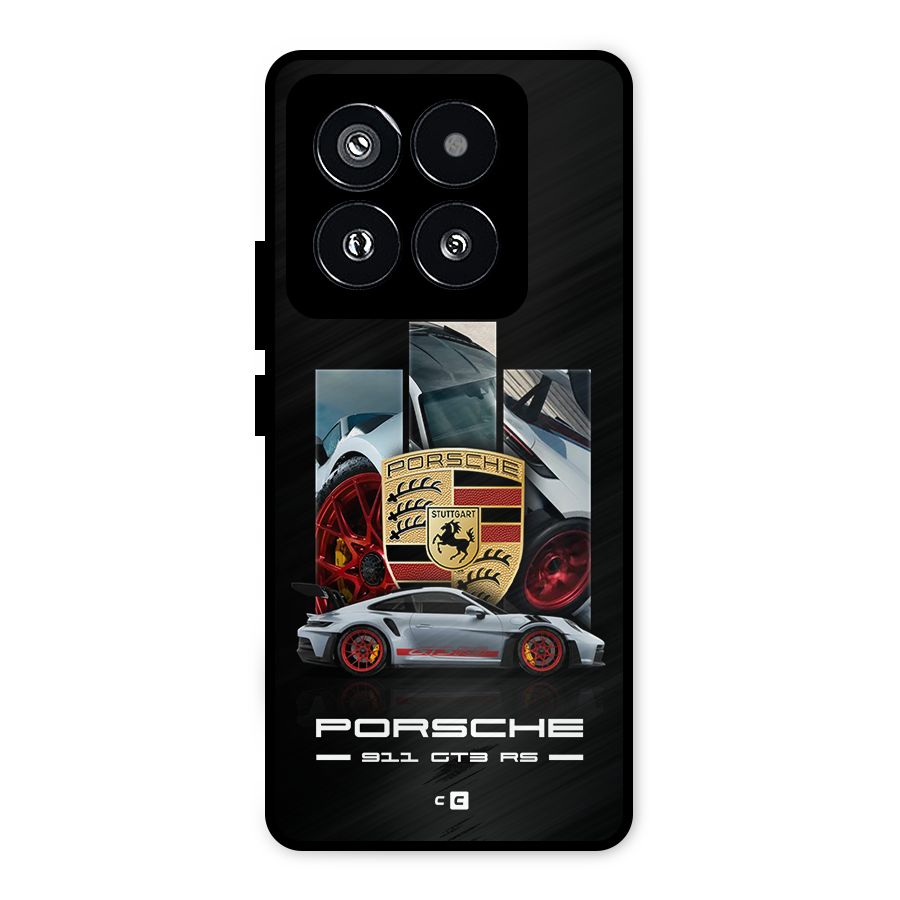 Magnificent Supercar Metal Back Case for Xiaomi 14 Pro
