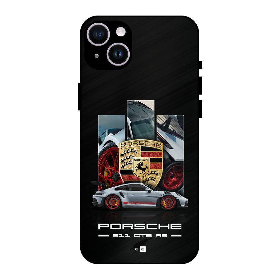 Magnificent Supercar Metal Back Case for iPhone 14 Plus