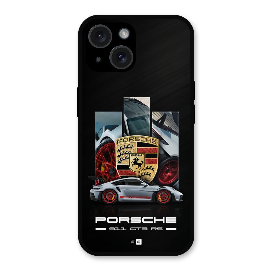 Magnificent Supercar Metal Back Case for iPhone 15