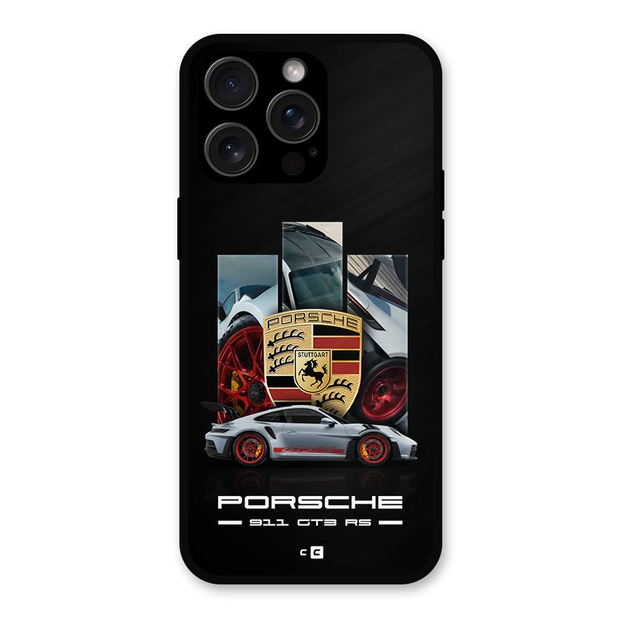 Magnificent Supercar Metal Back Case for iPhone 15 Pro Max