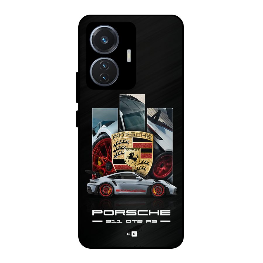 Magnificent Supercar Metal Back Case for iQOO Z6 44W