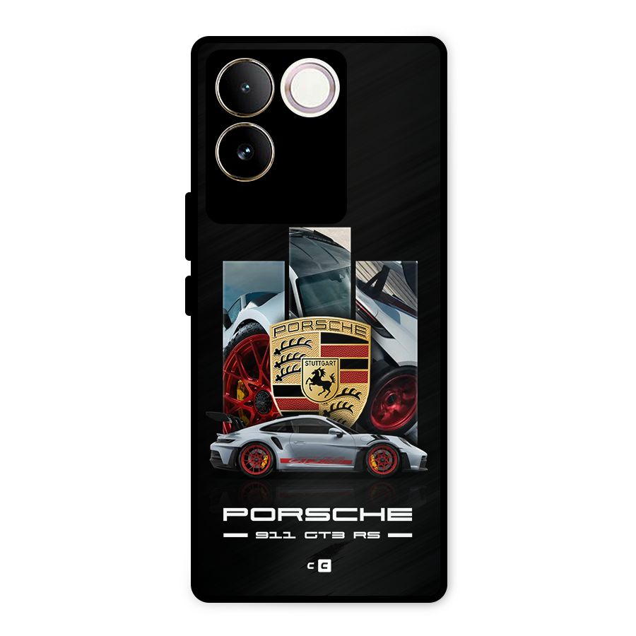 Magnificent Supercar Metal Back Case for iQOO Z7 Pro