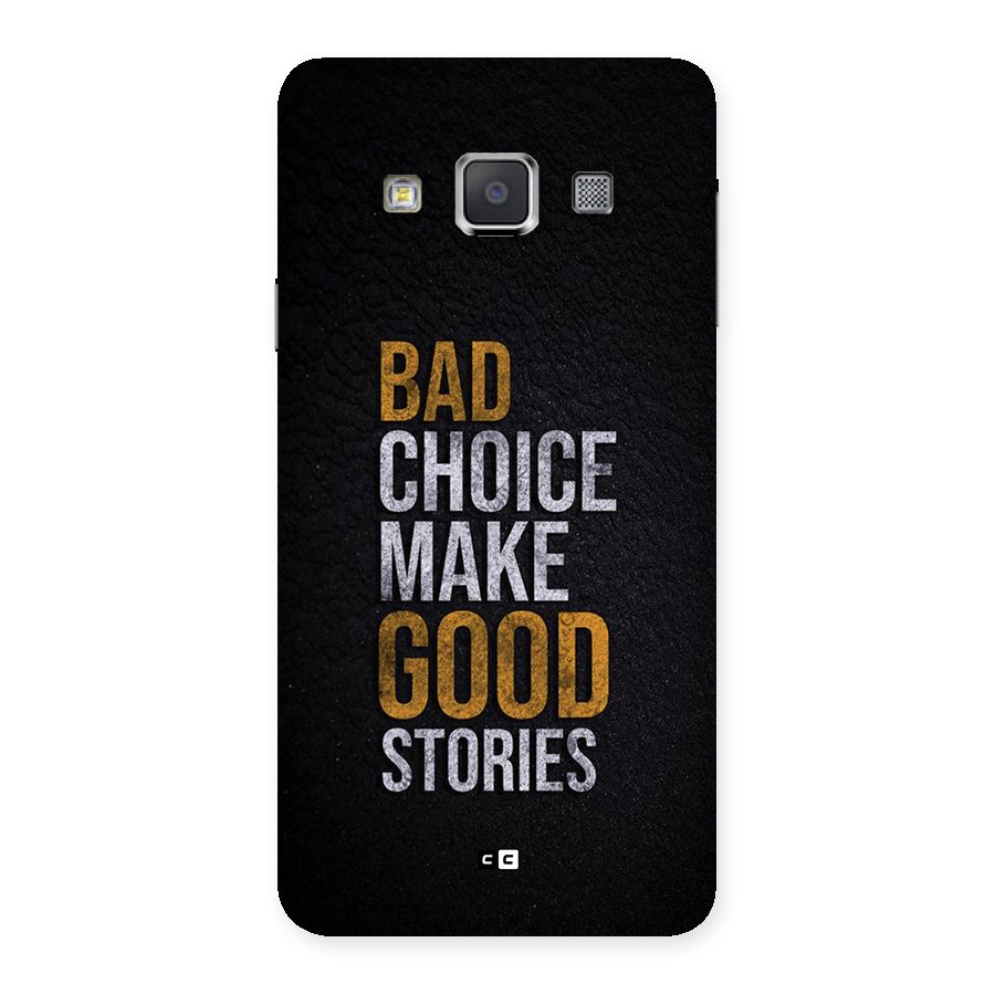 Make Good Stories Back Case for Galaxy A3