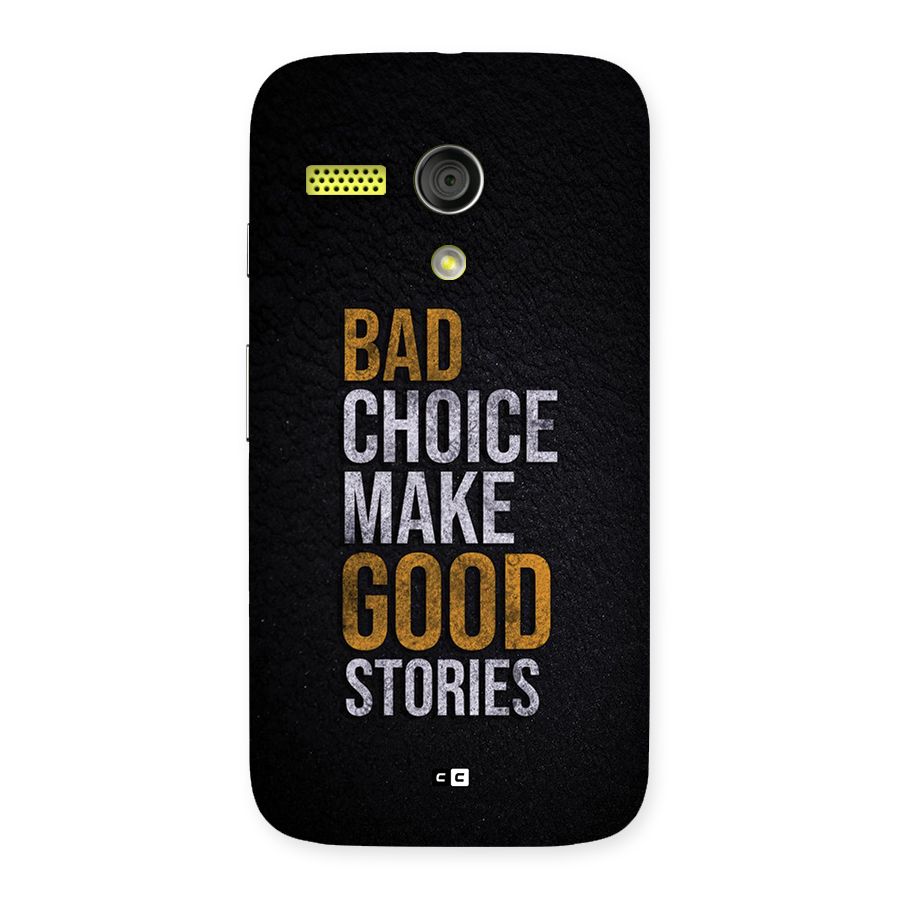 Make Good Stories Back Case for Moto G