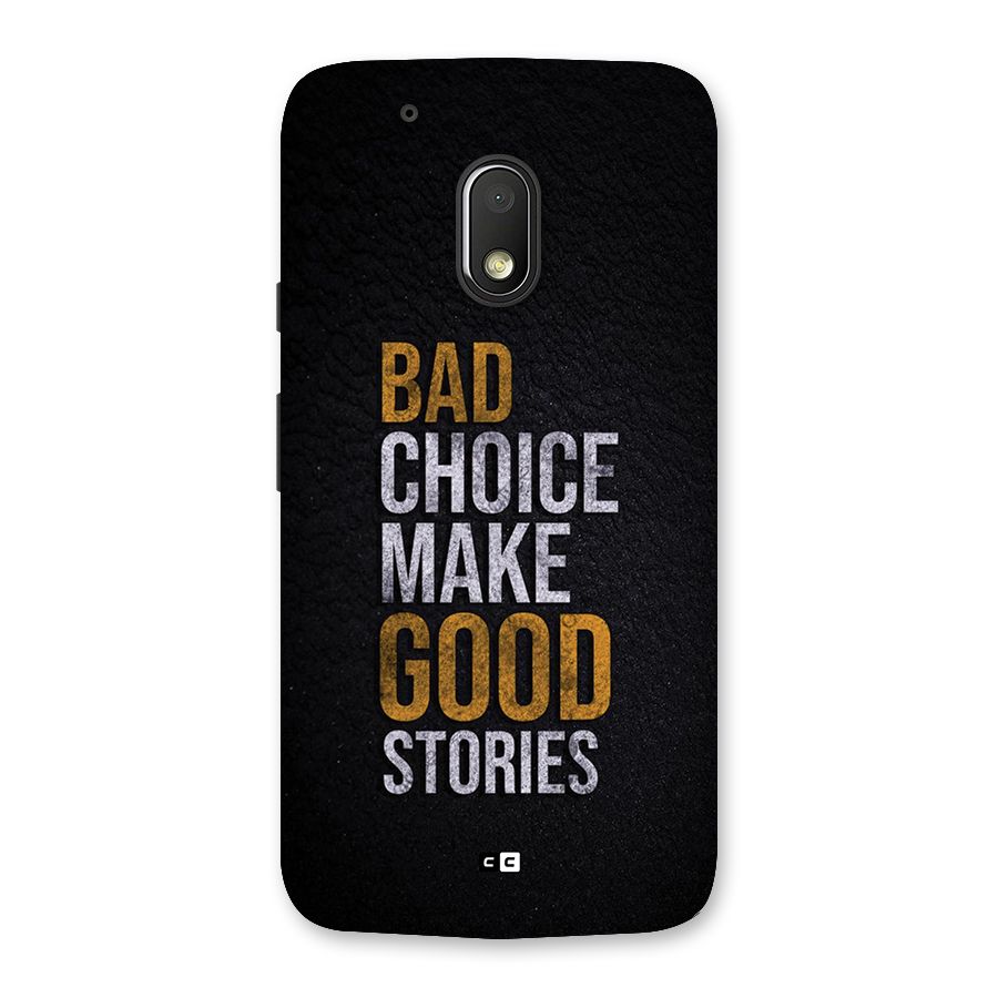 Make Good Stories Back Case for Moto G4 Play
