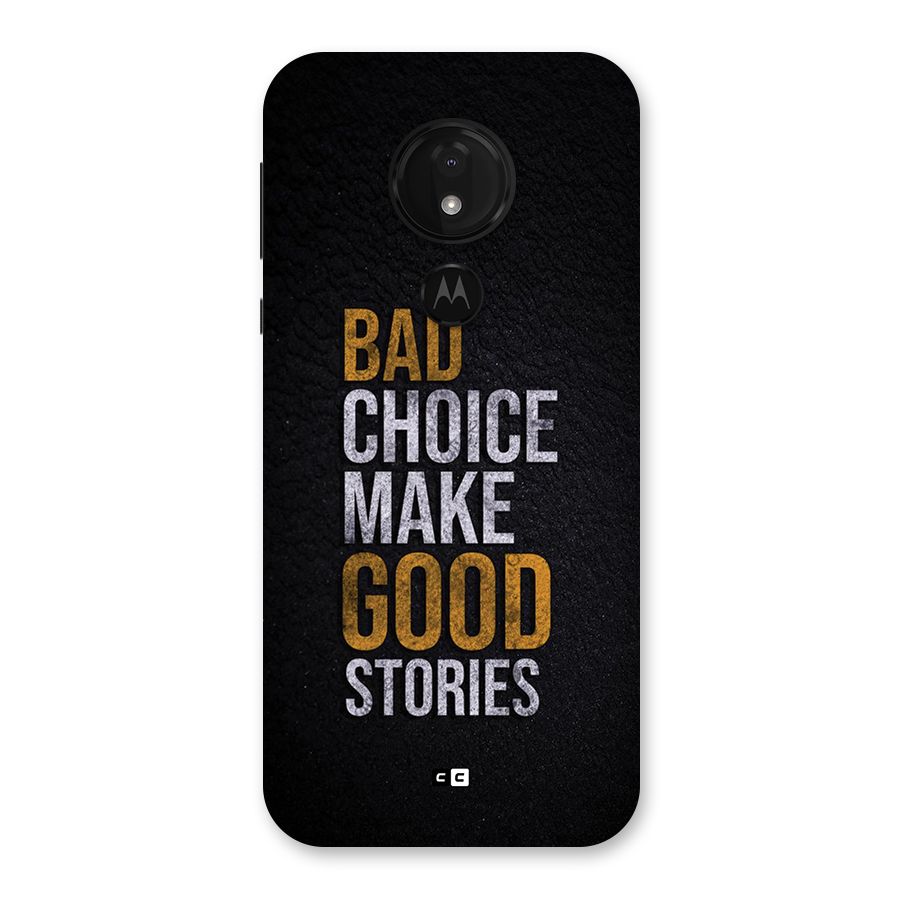 Make Good Stories Back Case for Moto G7 Power