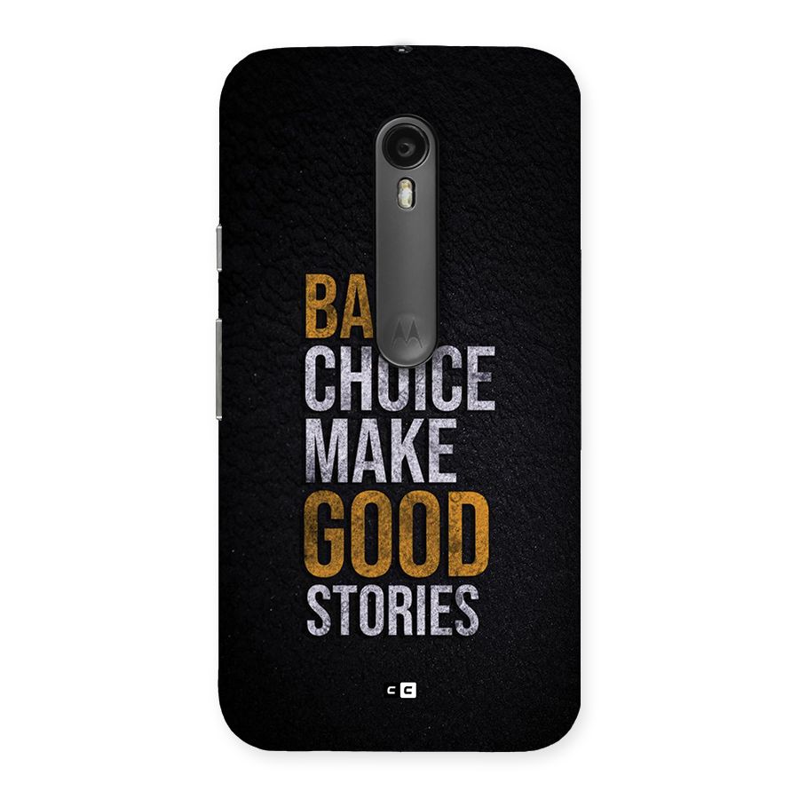 Make Good Stories Back Case for Moto G Turbo