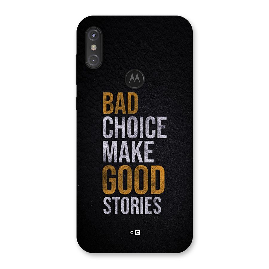Make Good Stories Back Case for Motorola One Power