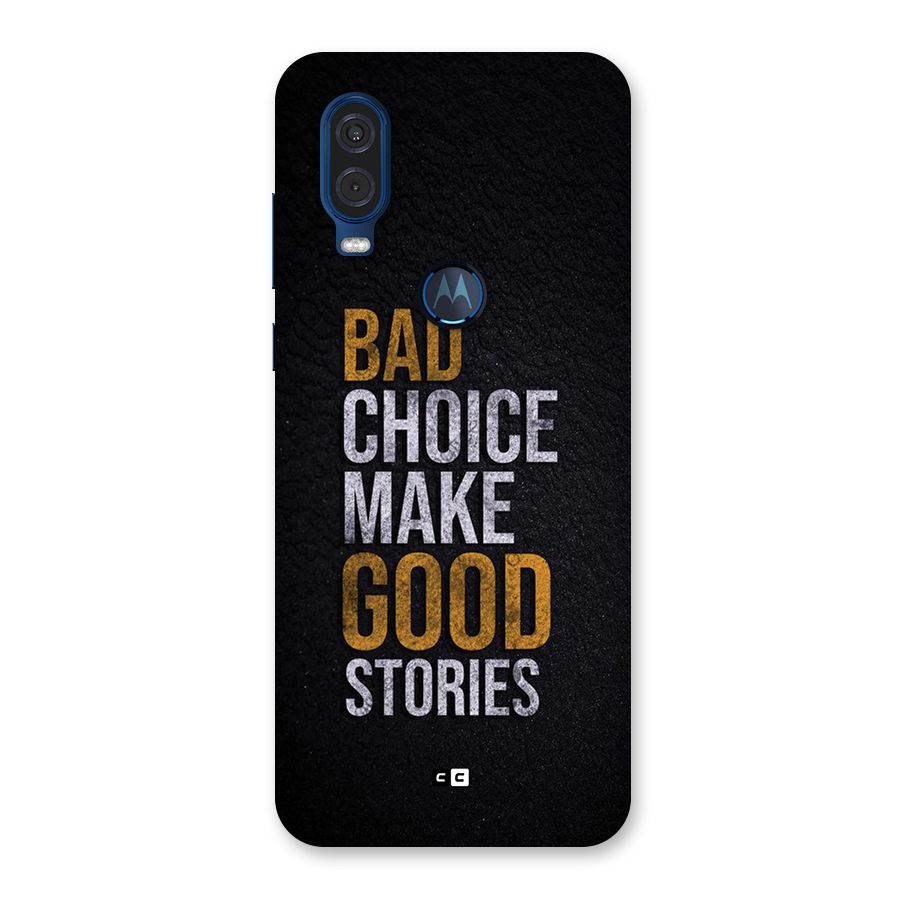 Make Good Stories Back Case for Motorola One Vision