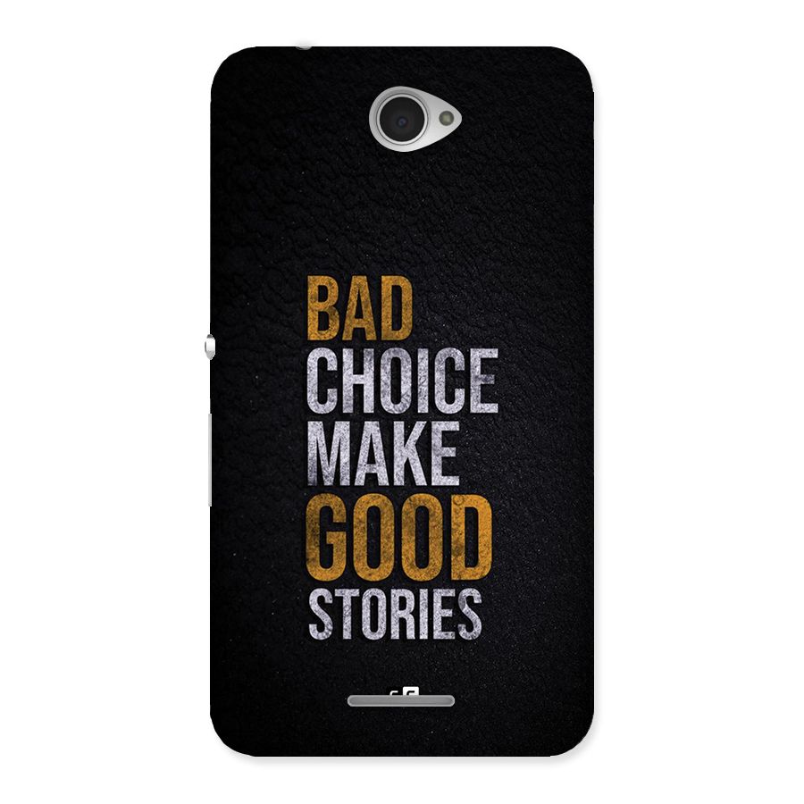 Make Good Stories Back Case for Xperia E4