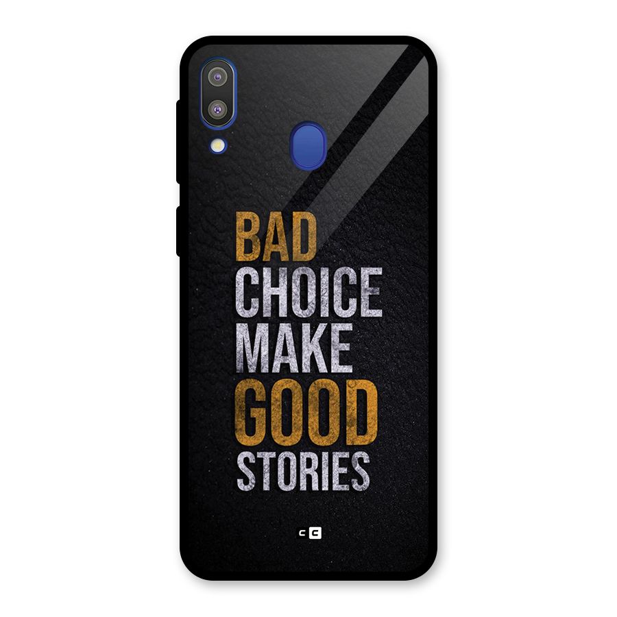 Make Good Stories Glass Back Case for Galaxy M20