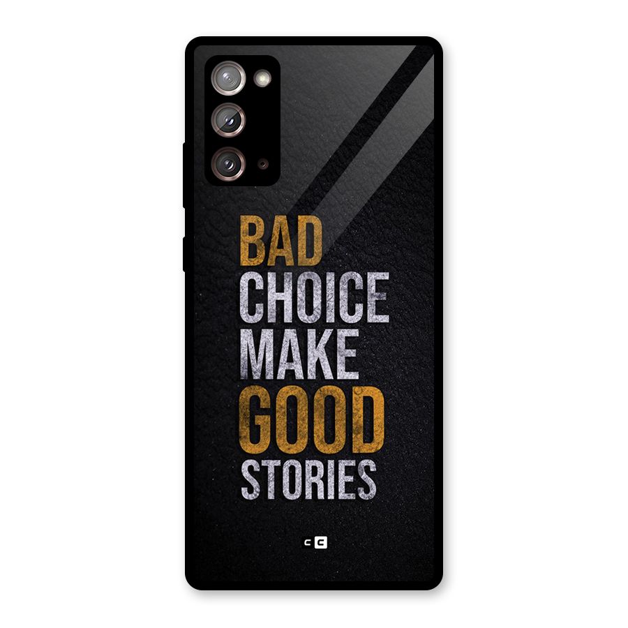 Make Good Stories Glass Back Case for Galaxy Note 20