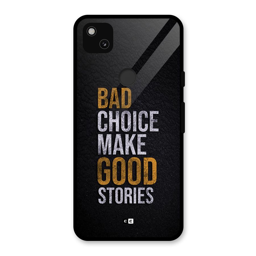 Make Good Stories Glass Back Case for Google Pixel 4a