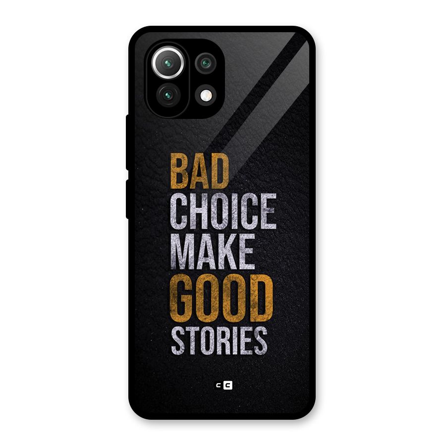 Make Good Stories Glass Back Case for Mi 11 Lite NE 5G