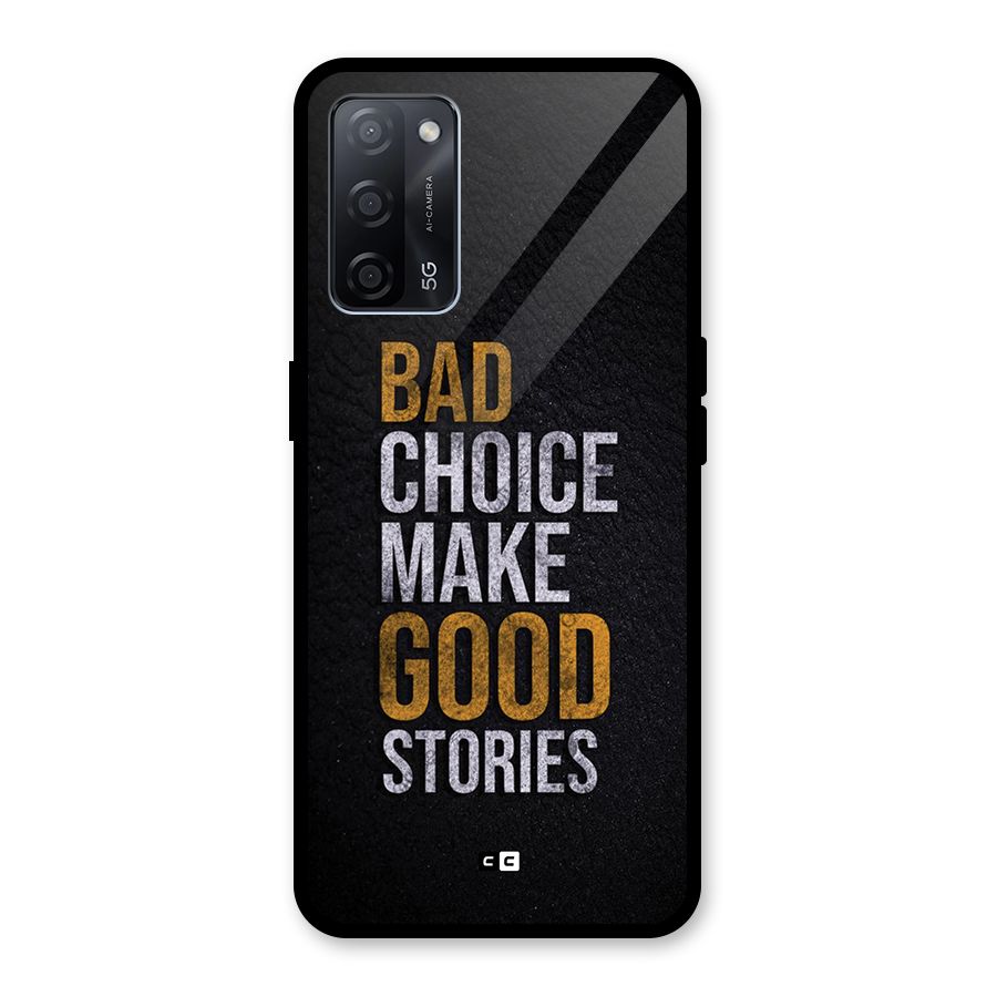Make Good Stories Glass Back Case for Oppo A53s 5G