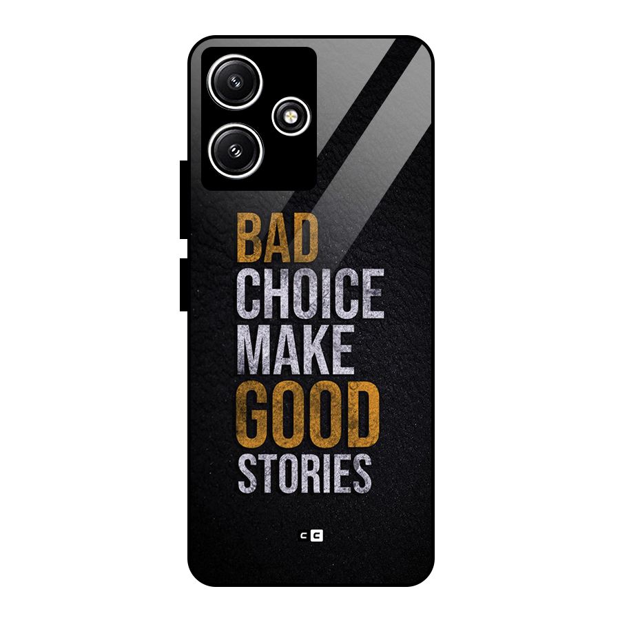Make Good Stories Glass Back Case for Poco M6 Pro
