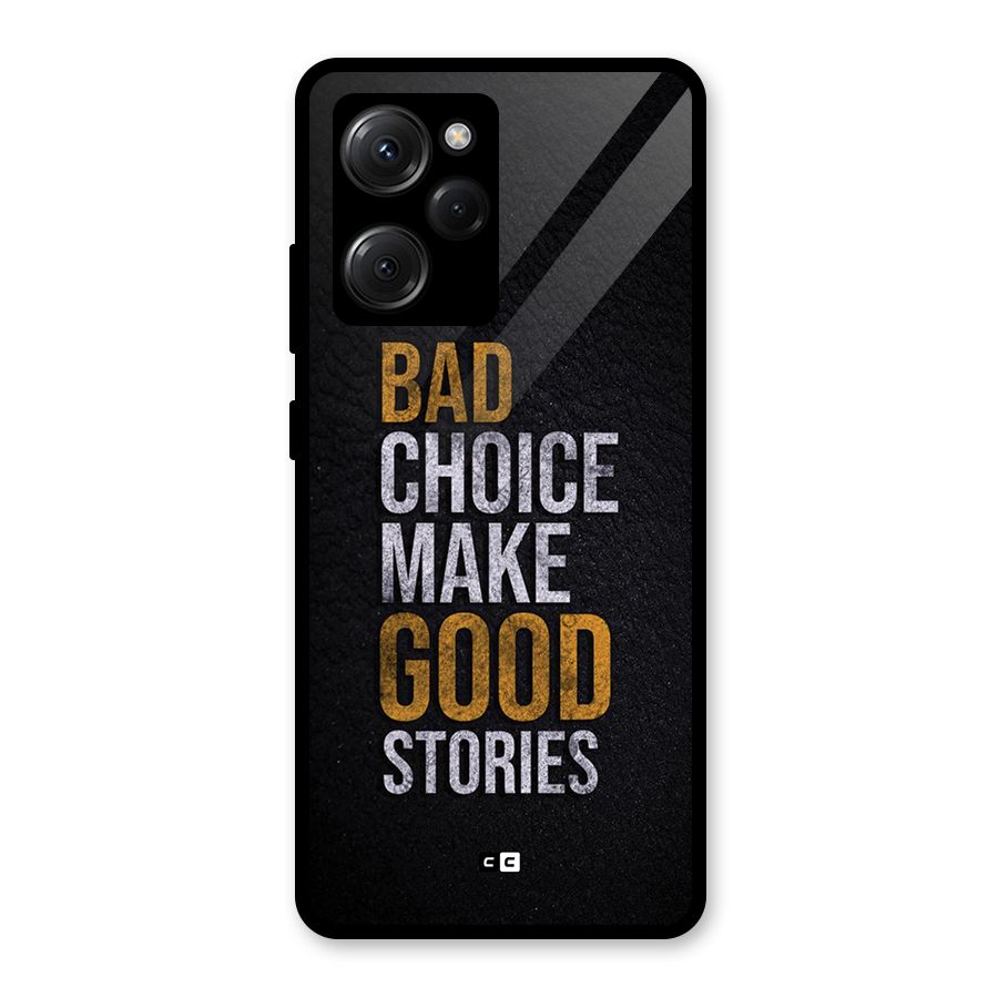 Make Good Stories Glass Back Case for Poco X5 Pro