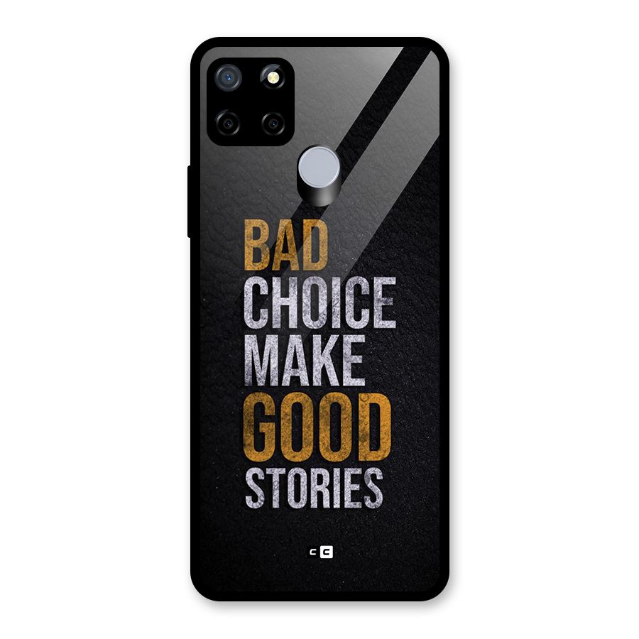 Make Good Stories Glass Back Case for Realme Narzo 20