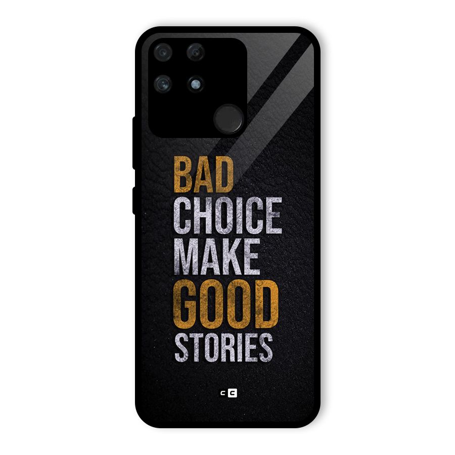 Make Good Stories Glass Back Case for Realme Narzo 50A