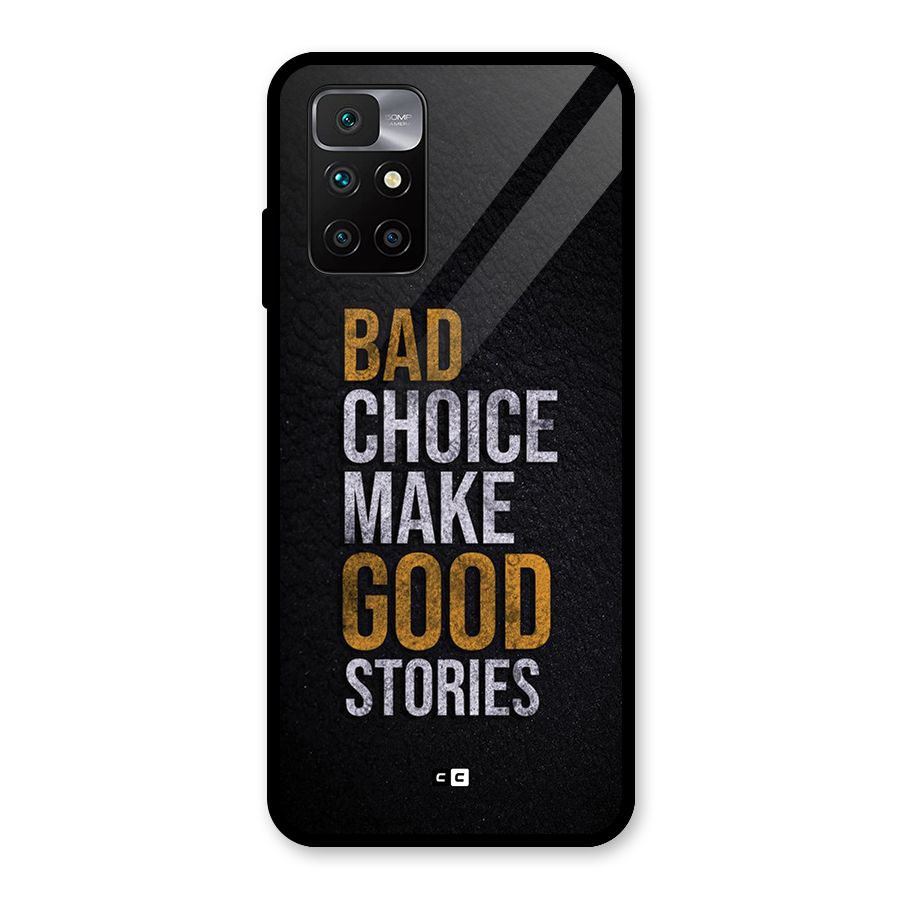 Make Good Stories Glass Back Case for Redmi 10 Prime