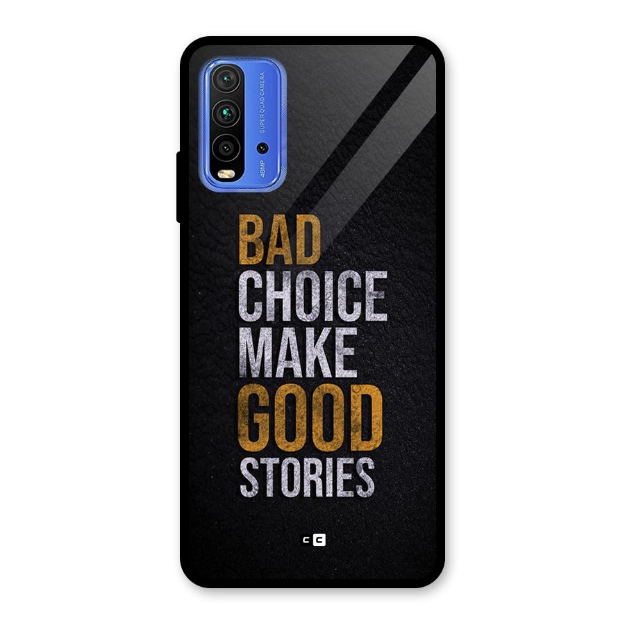 Make Good Stories Glass Back Case for Redmi 9 Power