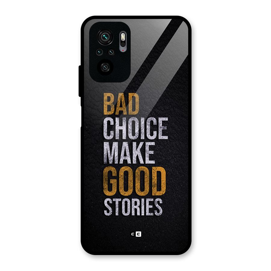 Make Good Stories Glass Back Case for Redmi Note 10S