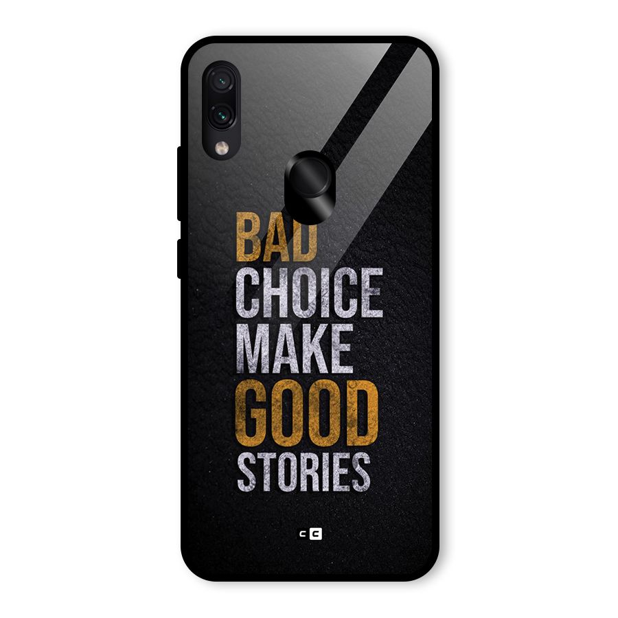 Make Good Stories Glass Back Case for Redmi Note 7