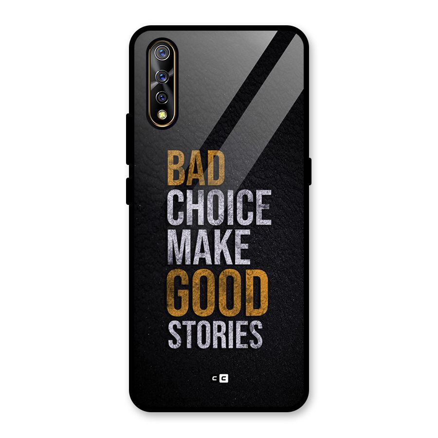 Make Good Stories Glass Back Case for Vivo S1