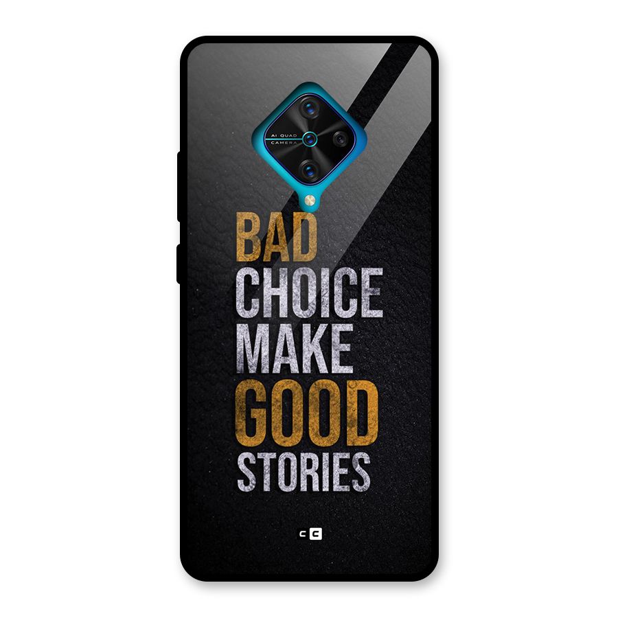 Make Good Stories Glass Back Case for Vivo S1 Pro