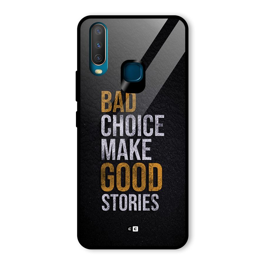 Make Good Stories Glass Back Case for Vivo U10