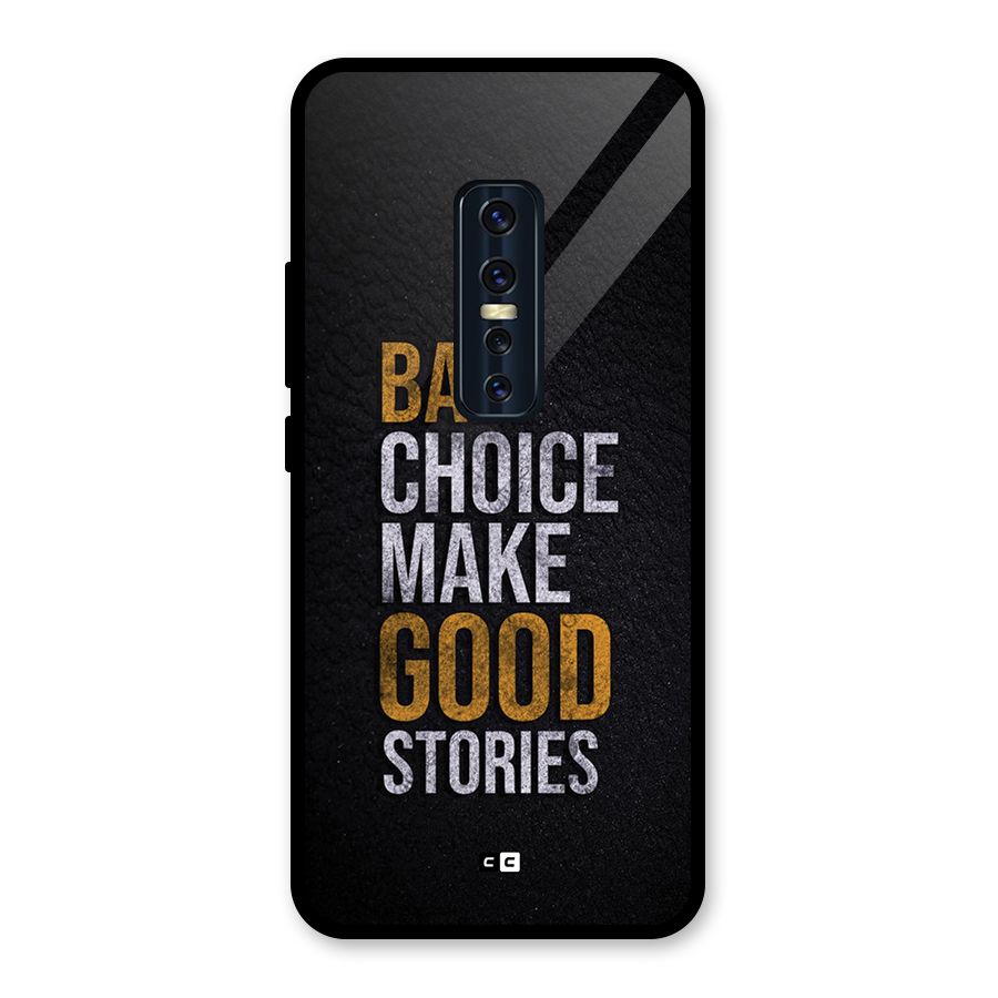 Make Good Stories Glass Back Case for Vivo V17 Pro