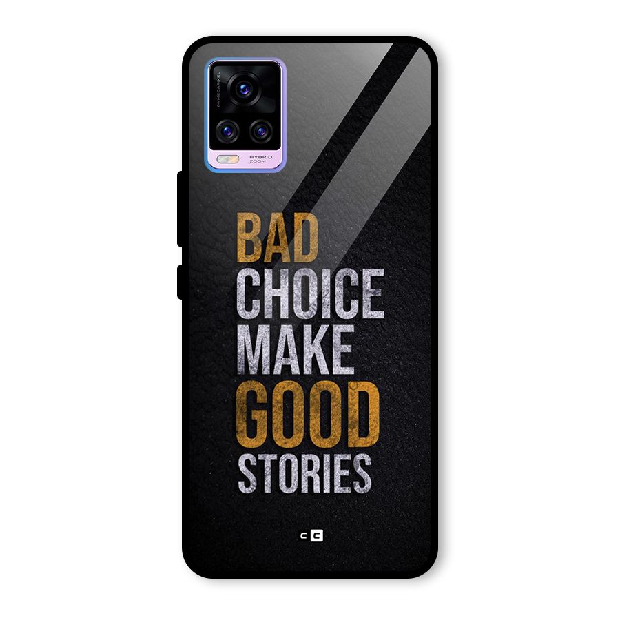 Make Good Stories Glass Back Case for Vivo V20 Pro