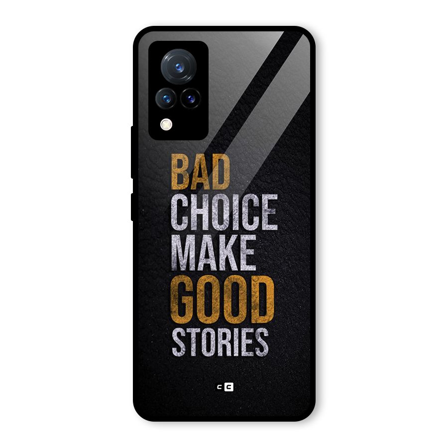 Make Good Stories Glass Back Case for Vivo V21 5G