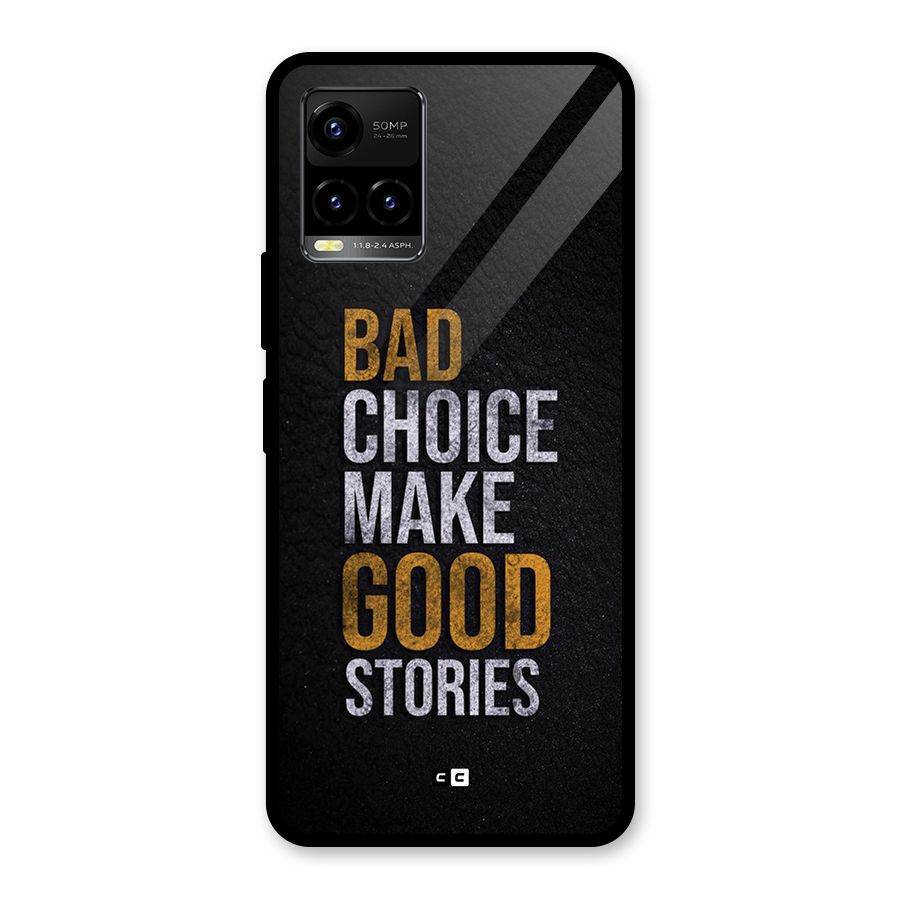 Make Good Stories Glass Back Case for Vivo Y21T