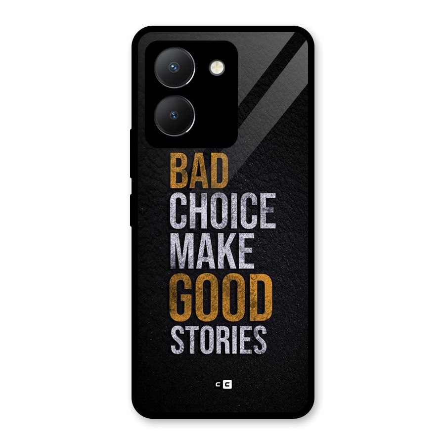 Make Good Stories Glass Back Case for Vivo Y36