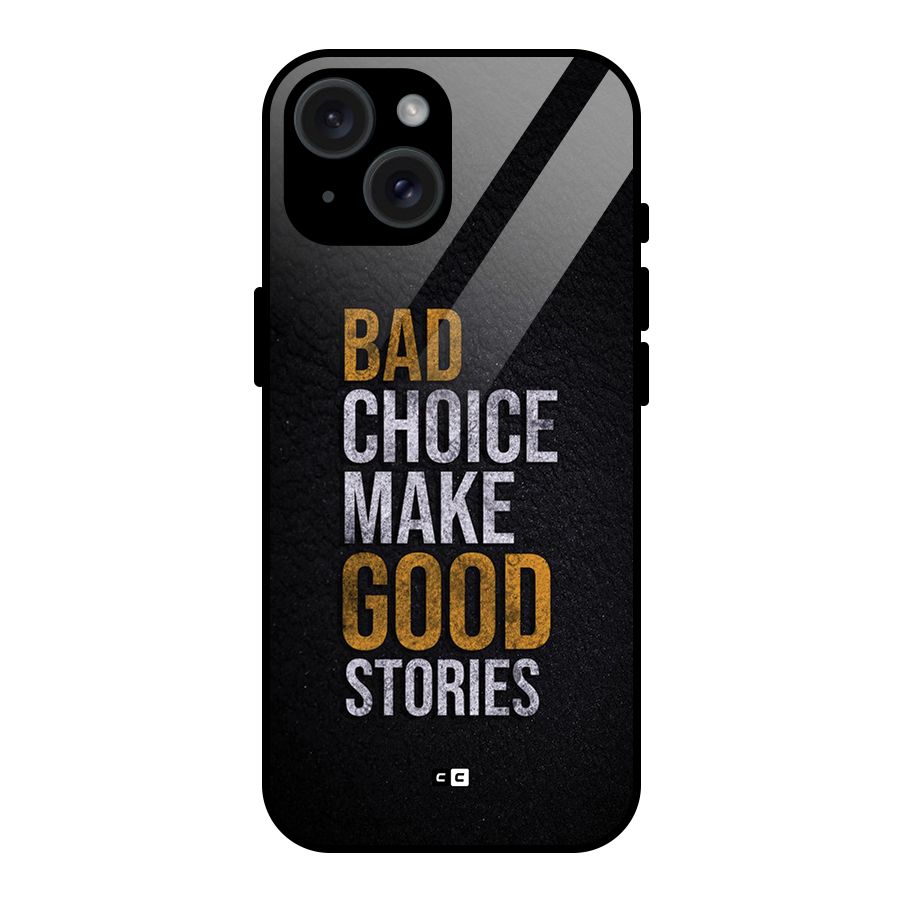 Make Good Stories Glass Back Case for iPhone 15
