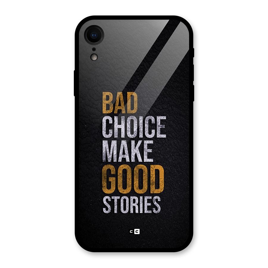 Make Good Stories Glass Back Case for iPhone XR