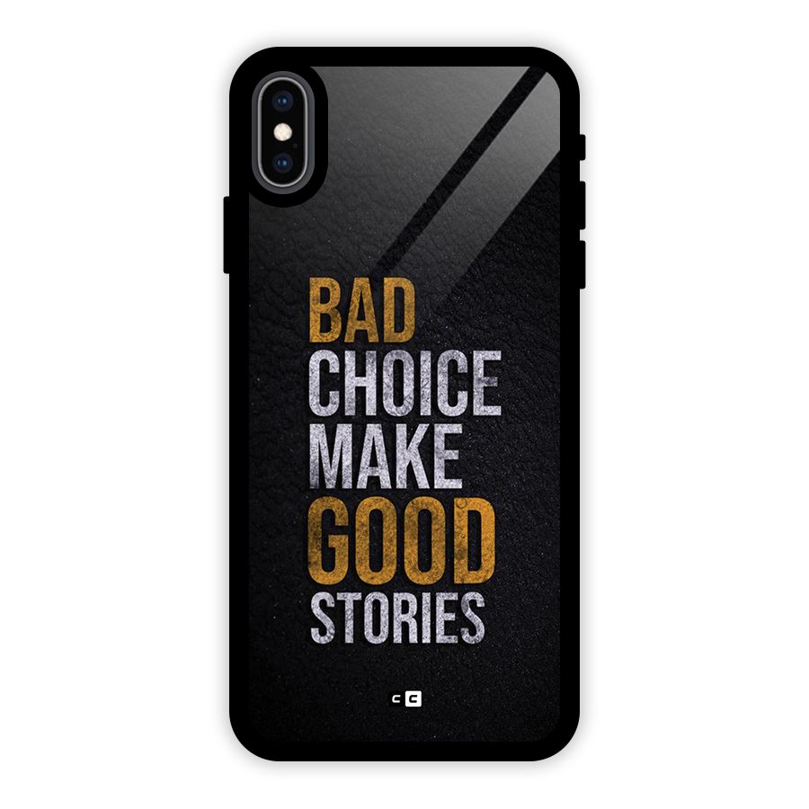 Make Good Stories Glass Back Case for iPhone XS Max