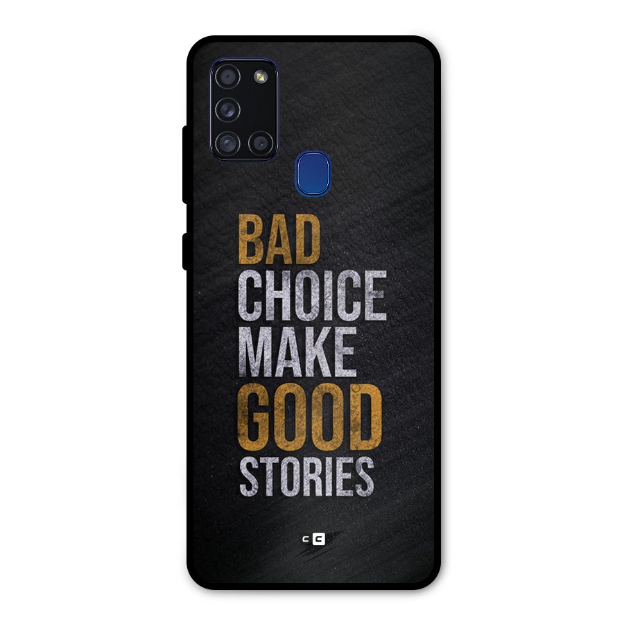 Make Good Stories Metal Back Case for Galaxy A21s
